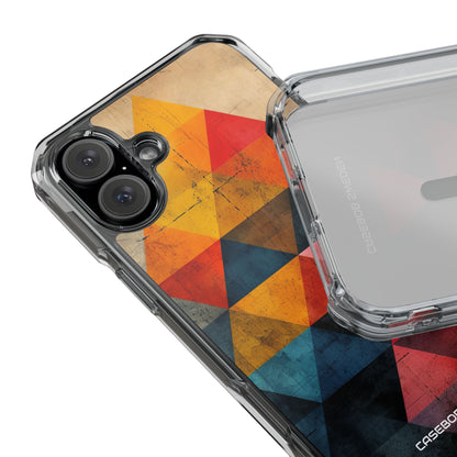 Geometric Energy - Clear Impact iPhone 16 Phone Case