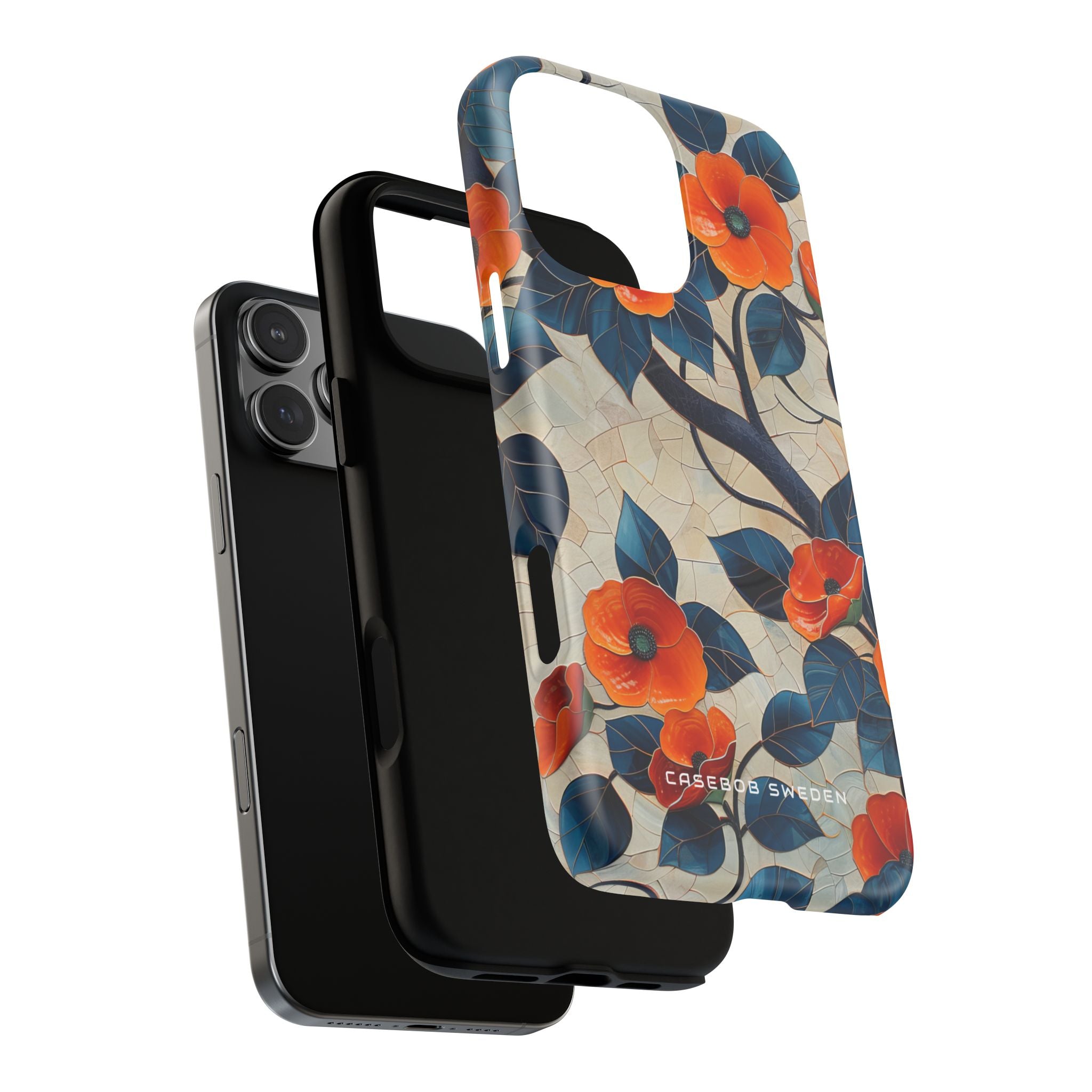 Orange Blossoms Mosaic Harmony iPhone 16  Tough+ Phone Case