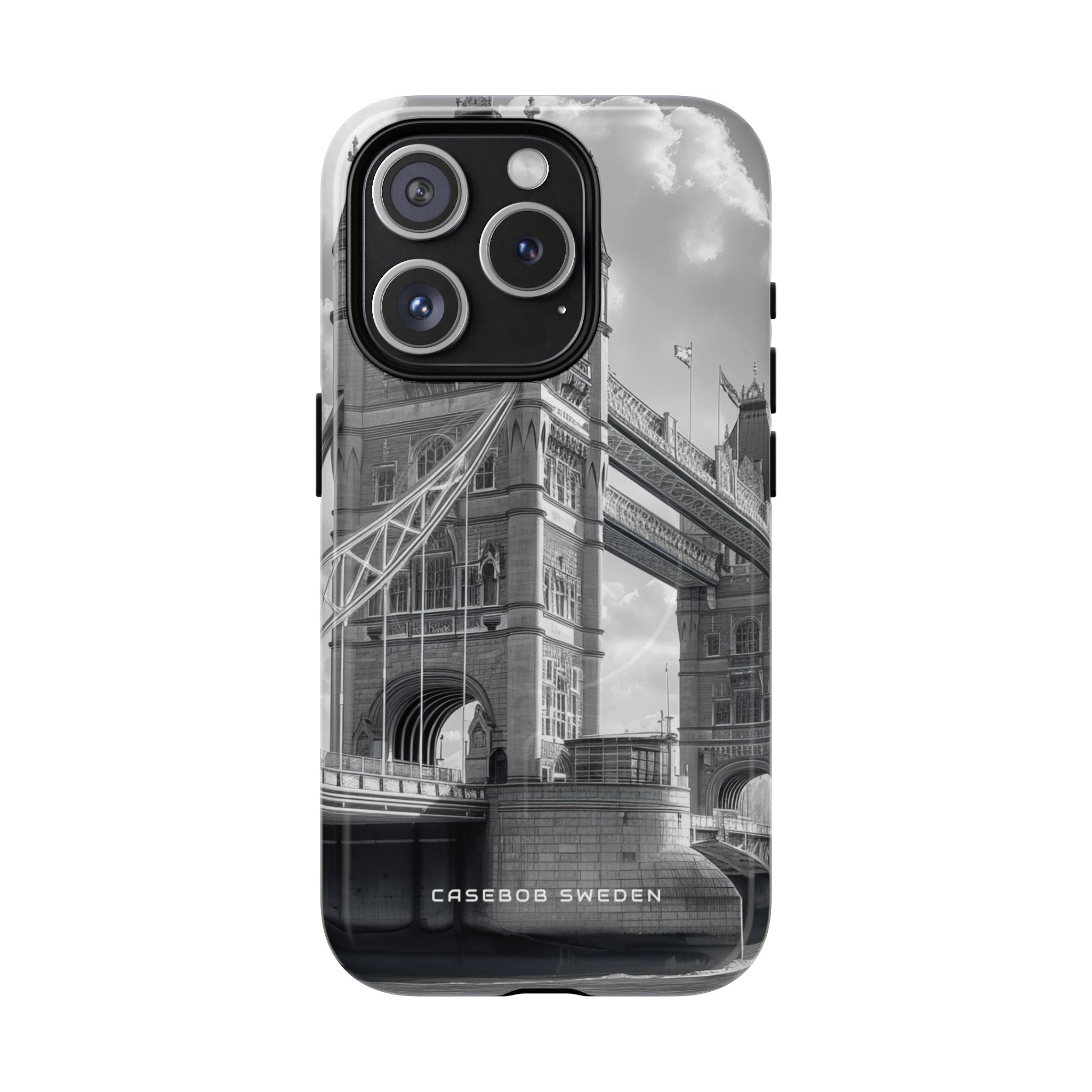 Tower Bridge Monochrome Architecture Study iPhone 15 | Tough+ Phone Case