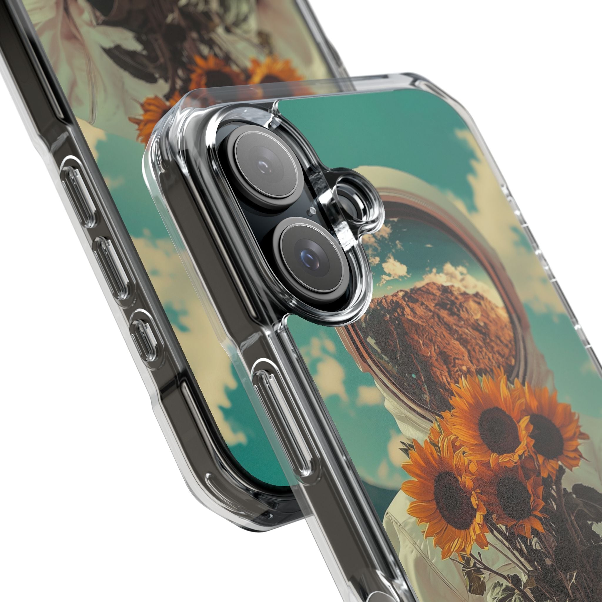 Sunflower Spacesuit Shine iPhone Case - Impact