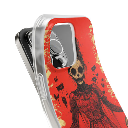 Haunting Scarlet Descent iPhone 16 - Flexi Phone Case