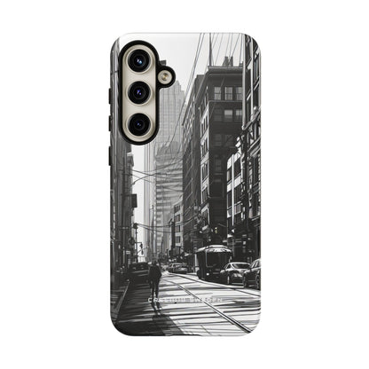 Urban Cityscape Line Perspective Samsung S24 - Tough Phone Case