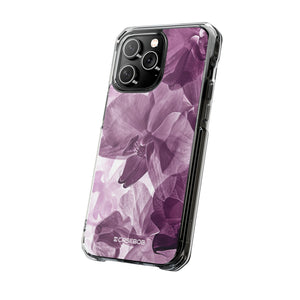 Radiant Orchid Design | Handyhülle für iPhone (Clear Impact Case – magnetisch) 