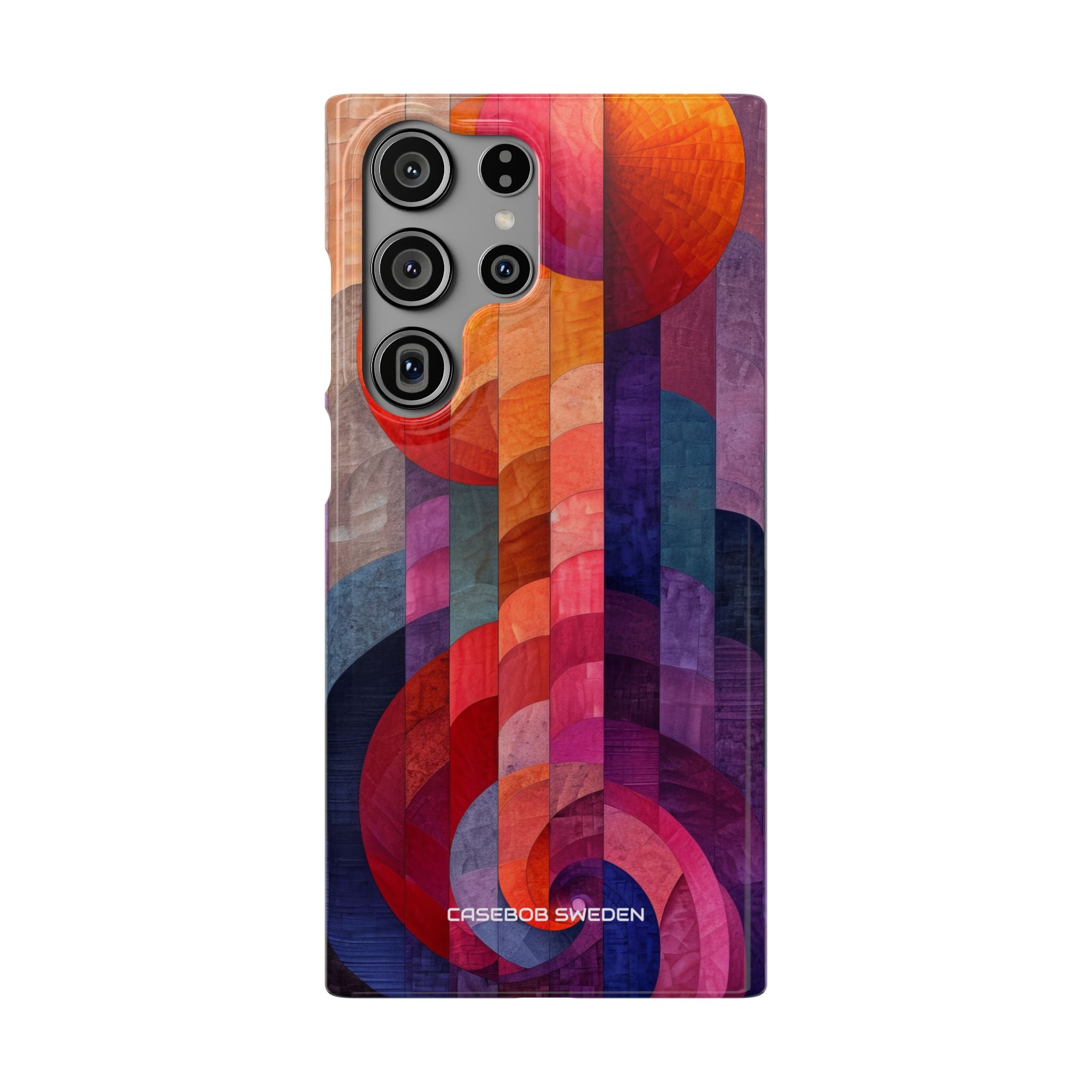 Purple Orange Abstract - Slim Samsung S23 Phone Case