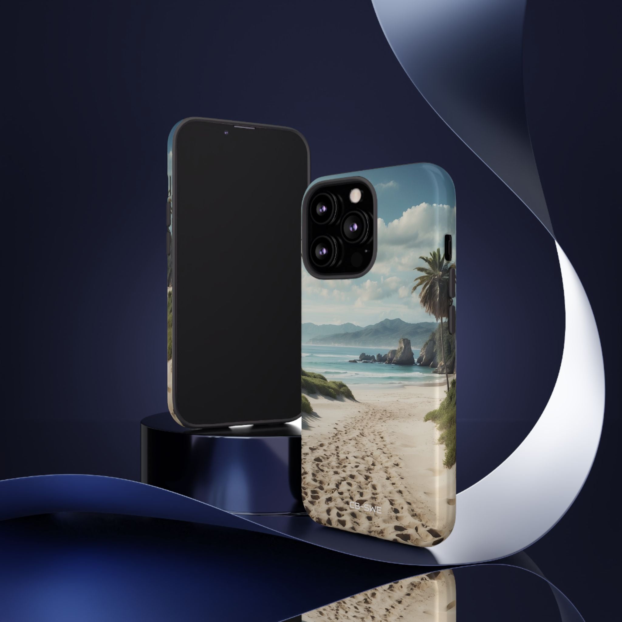 Footprints Trace Sand - iPhone Case