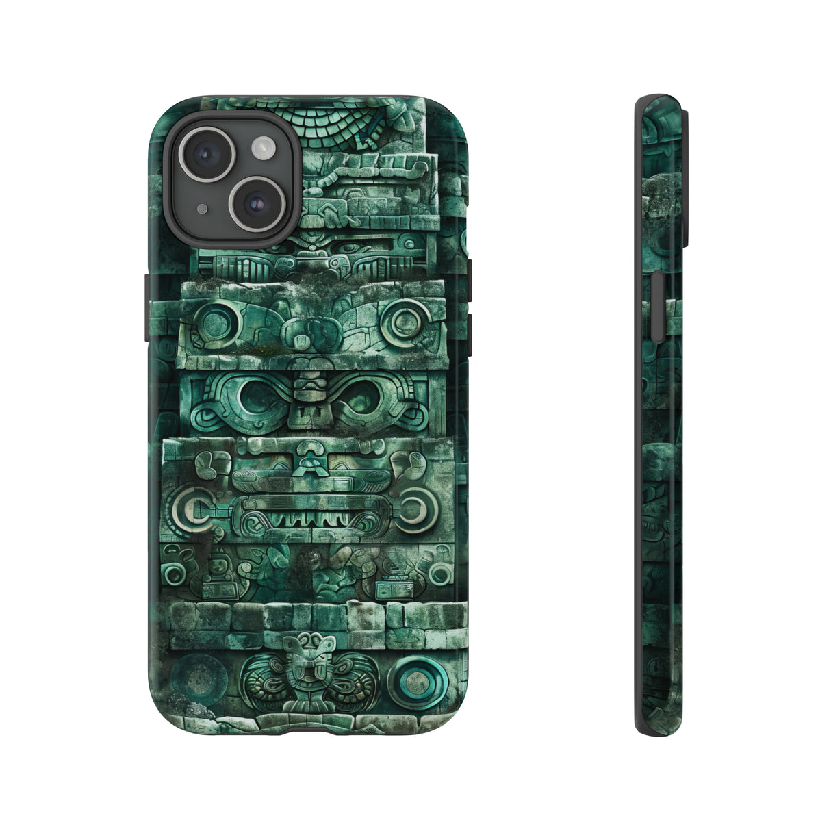 Mayan Jaguar & Serpent Spirit - Protective Phone Case