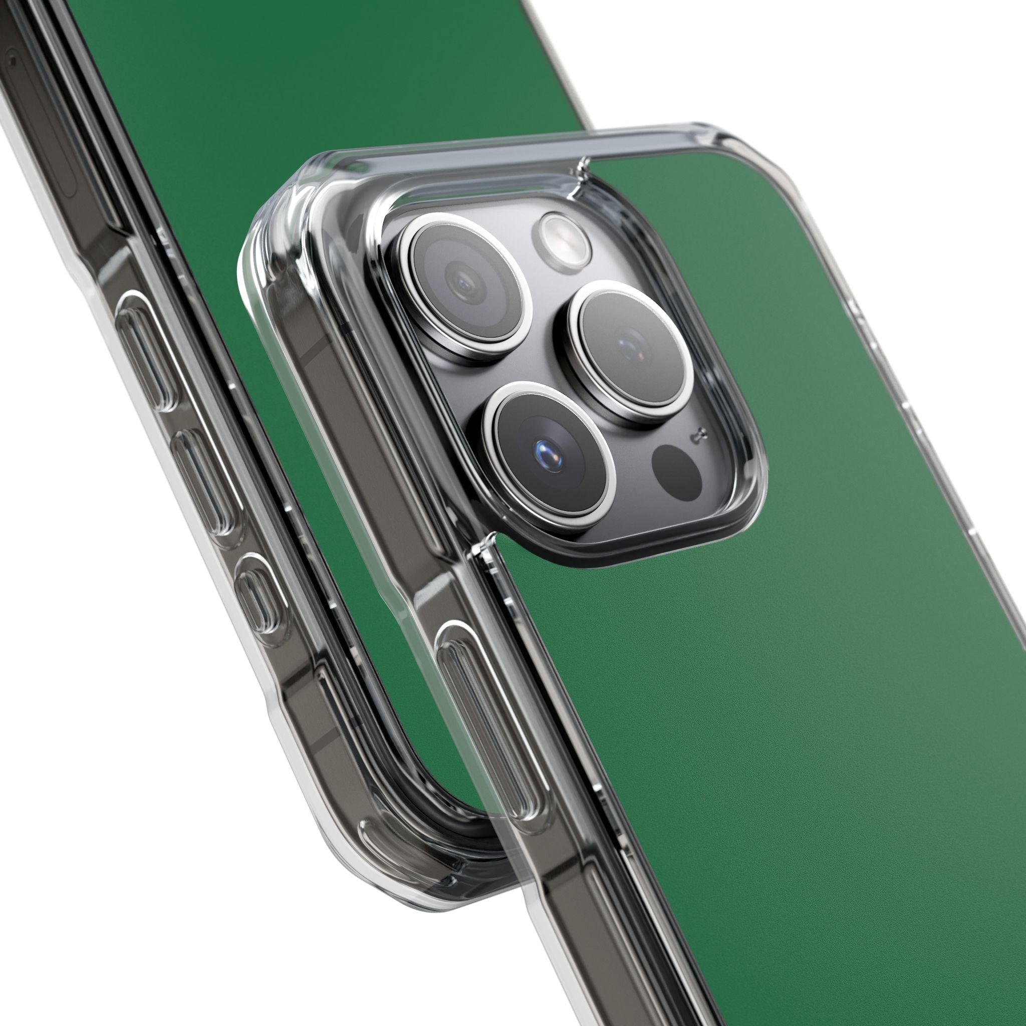 Dark Spring Green - Clear Impact Case for iPhone