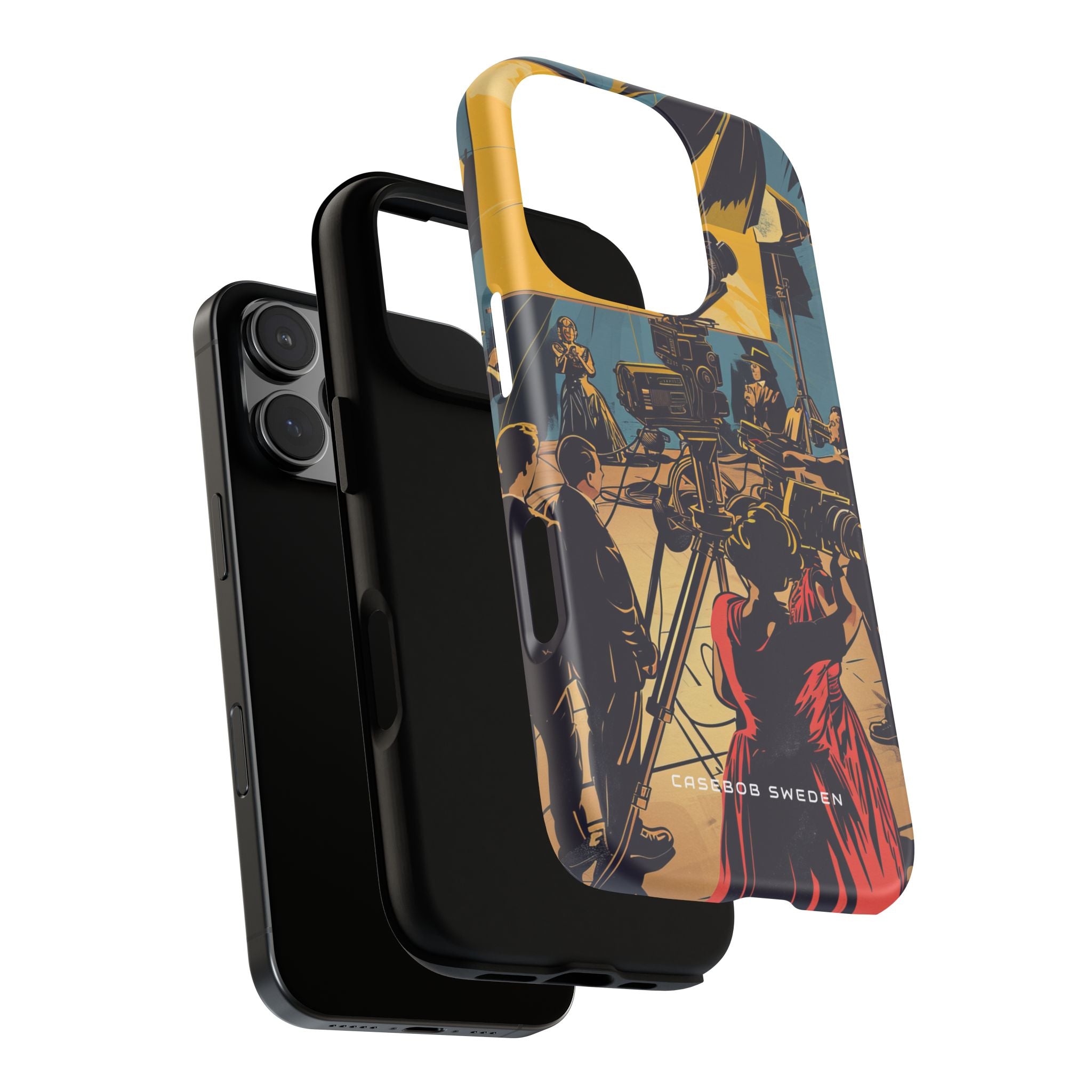 Golden Era Cinematic Spotlight iPhone 16 - Tough Phone Case