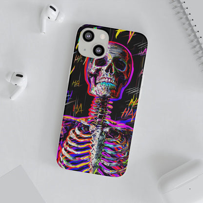 Neon Skeleton Laugh iPhone 13 - Soft