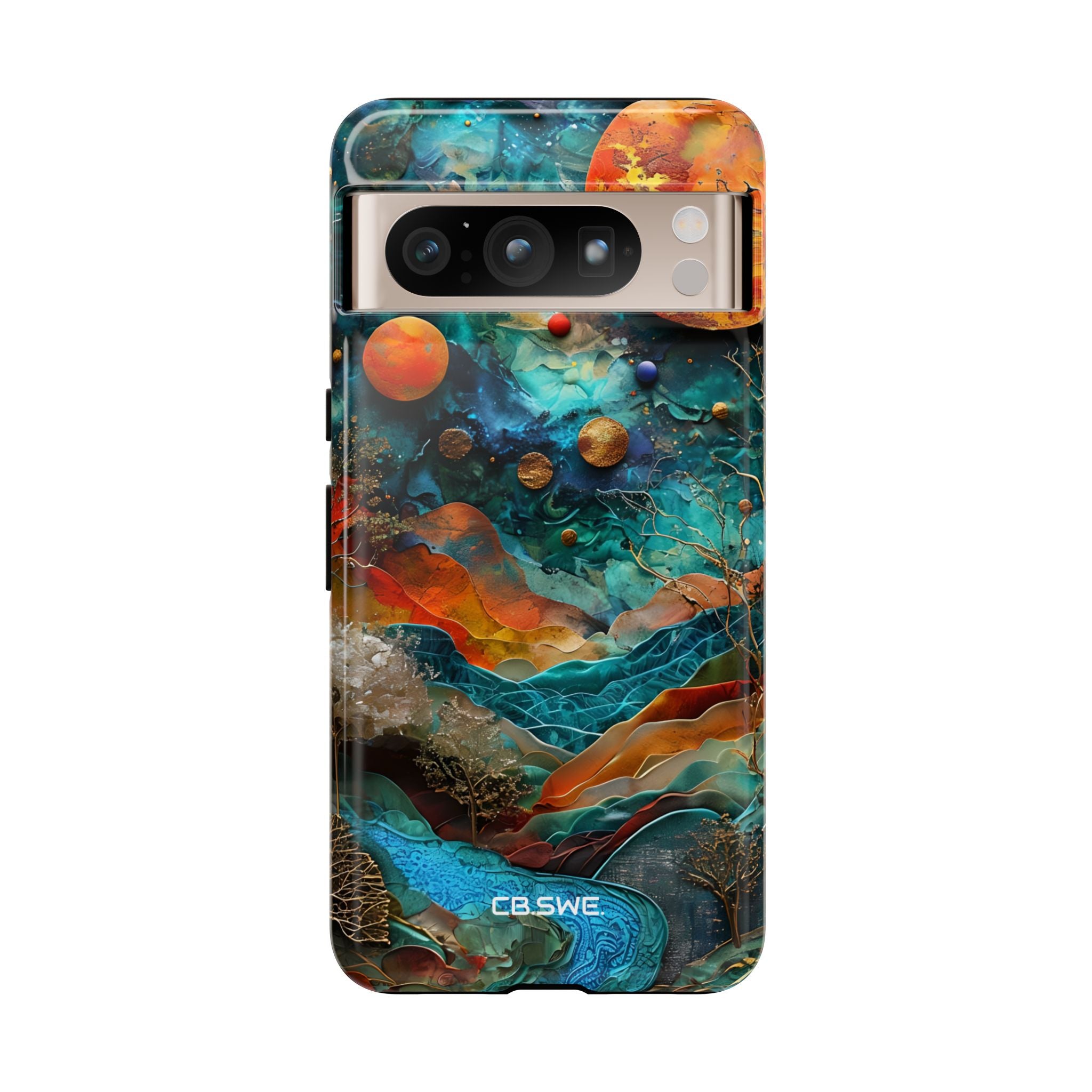 Dreamlike Fantasy Landscape Mixed Media Art Google Pixel 8 - Tough