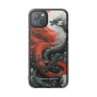 Zen Dragon Harmony iPhone 15 - Clear Impact Phone Case