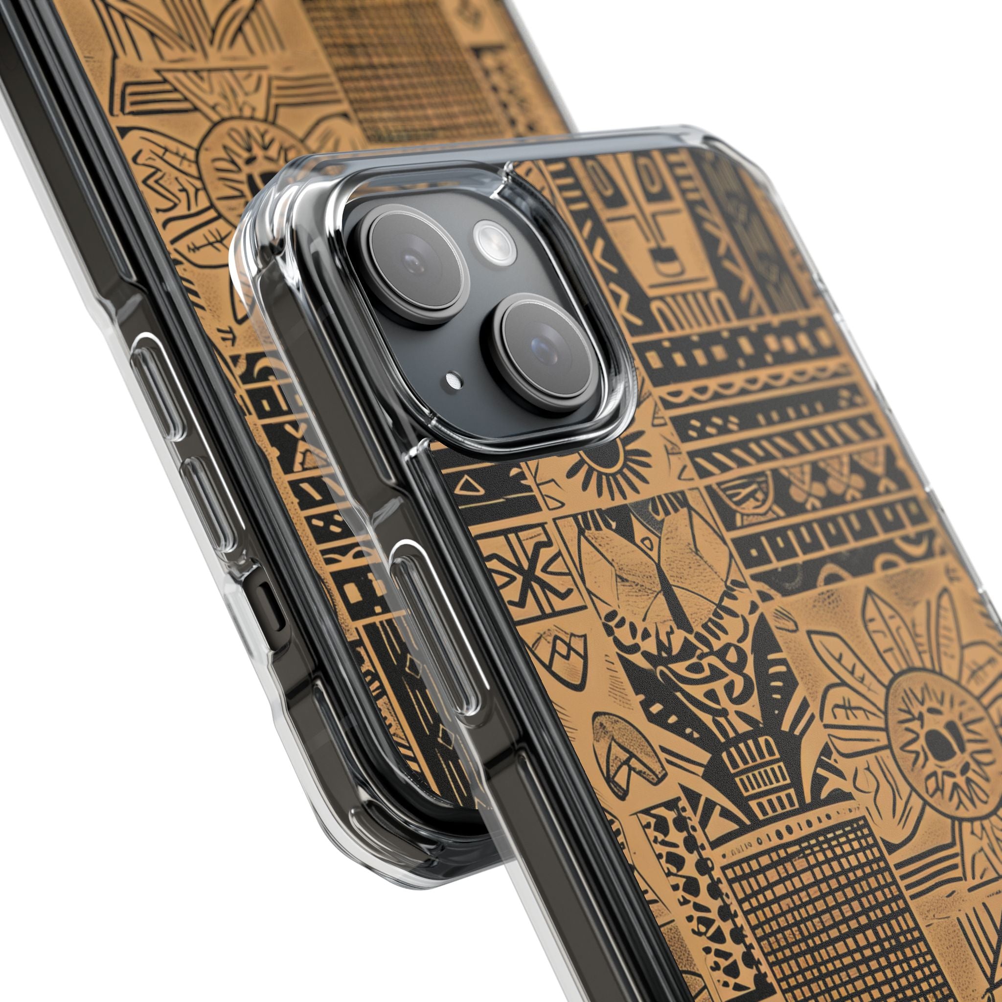 Tribal Faces iPhone 15 Plus Case - Impact