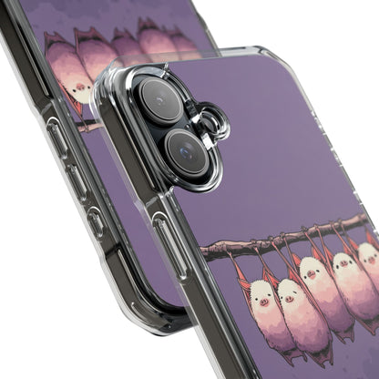 Bats Hang Playfully iPhone Case - Impact