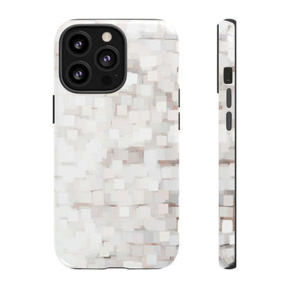 White Abstract Background - Protective Phone Case