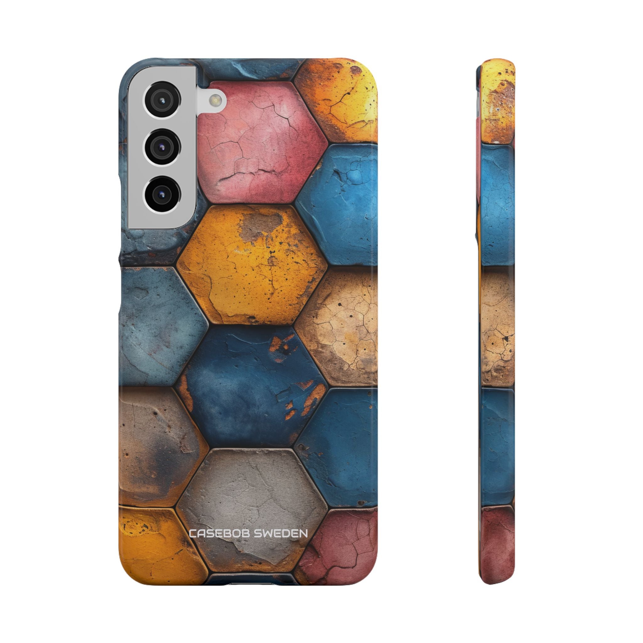 Rustic Geometric Tiles - Slim Samsung S22 Phone Case