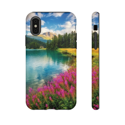 Azure Alpine Lake Phone Case - Protective Phone Case