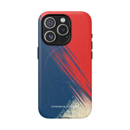 Vintage Brushstroke Harmony iPhone 15 | Tough+ Phone Case