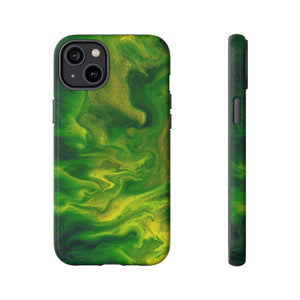 Green Smoke Ink Art iPhone Case (Protective) iPhone 14 Plus Matte Phone Case