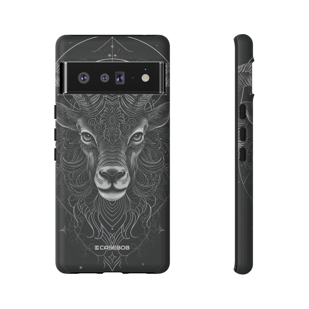 Mystic Ram Mandala | Protective Phone Case for Google Pixel