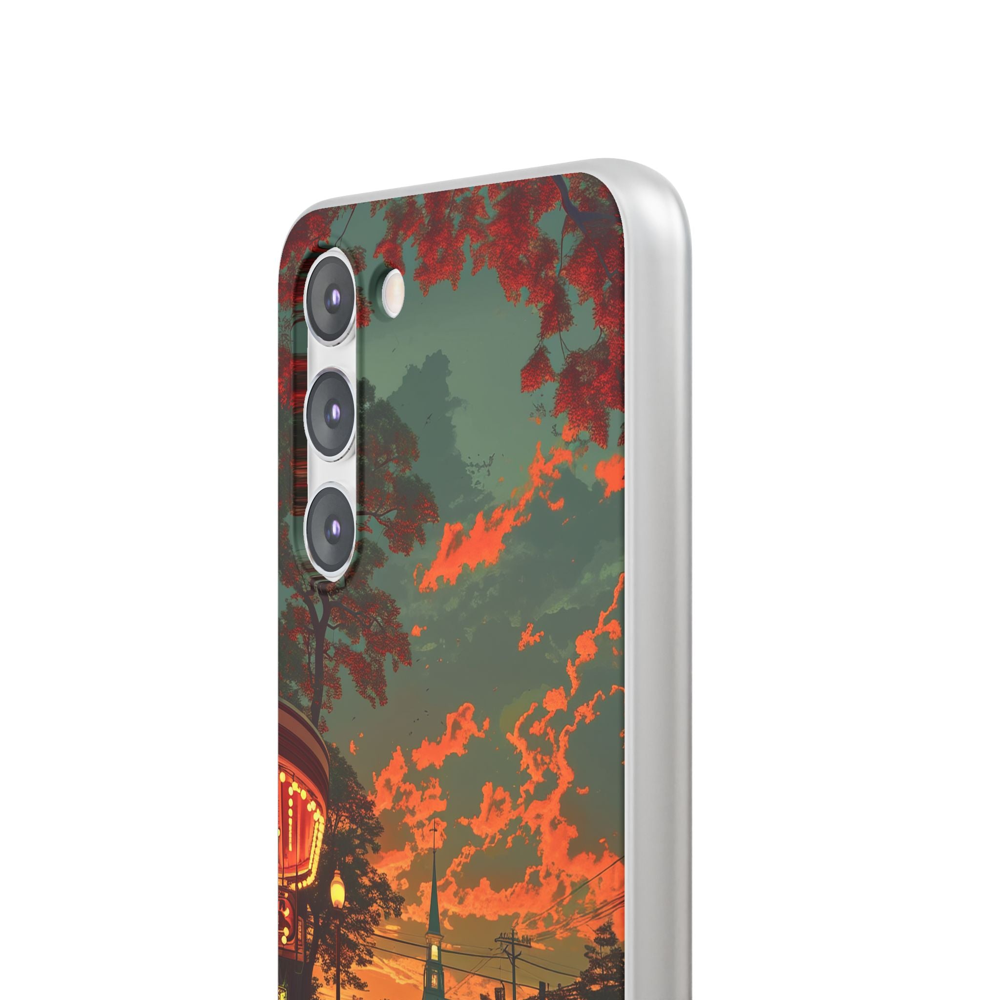 Mid-Century Nostalgia Streetscape Samsung S23 - Flexi Phone Case