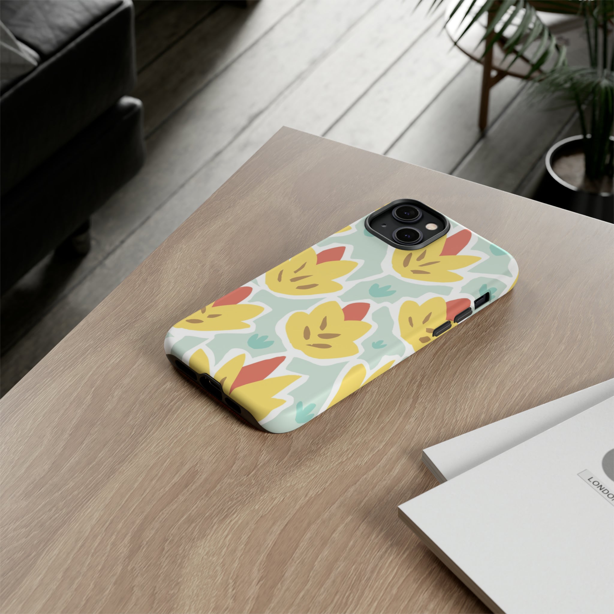 Summer Yellow Happy Flower - Protective Phone Case