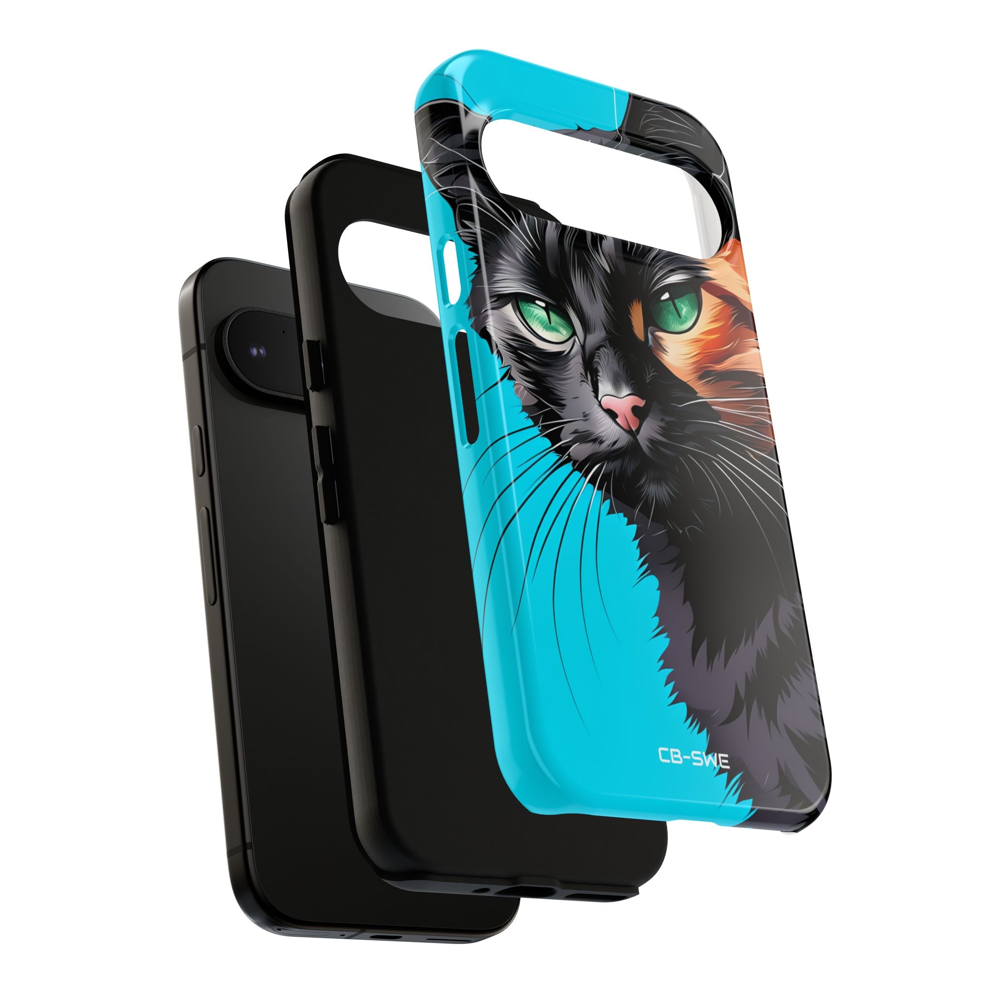 Curious Cat Stare - Google Pixel Case