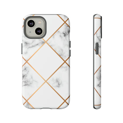 White Marble - Protective Phone Case