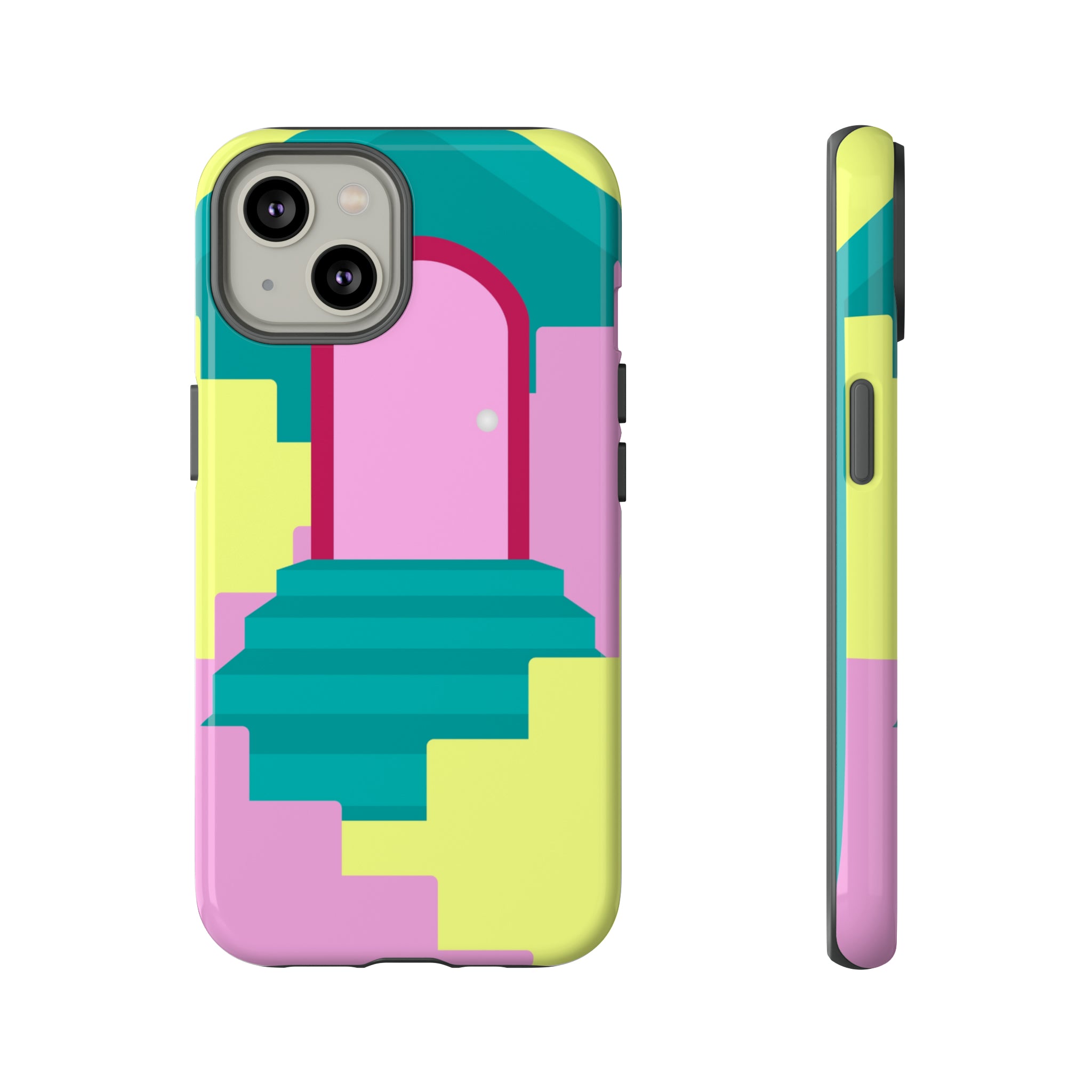 Vector Illustration of Stairs - Protective Phone Case