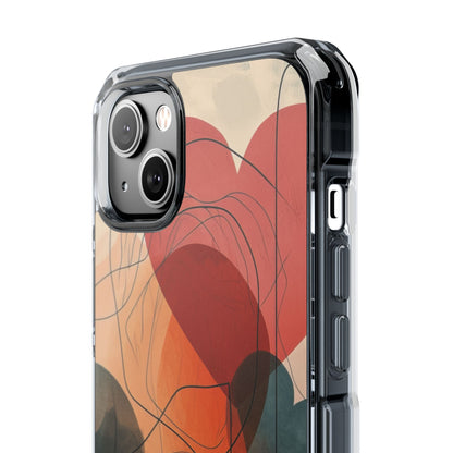 Abstract Heart Harmony - Phone Case for iPhone