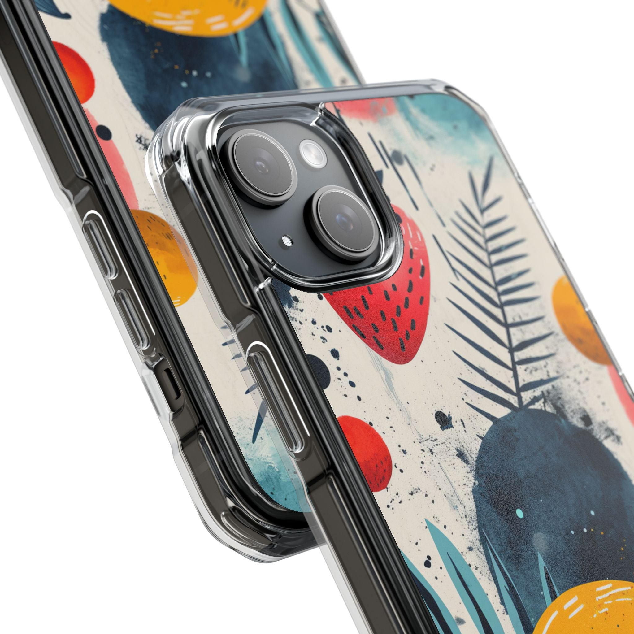 Vibrant Fruit Canvas - Clear Impact iPhone 15 Phone Case