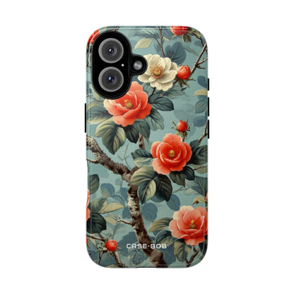 Coral Bloom iPhone 16 Plus Case - Tough