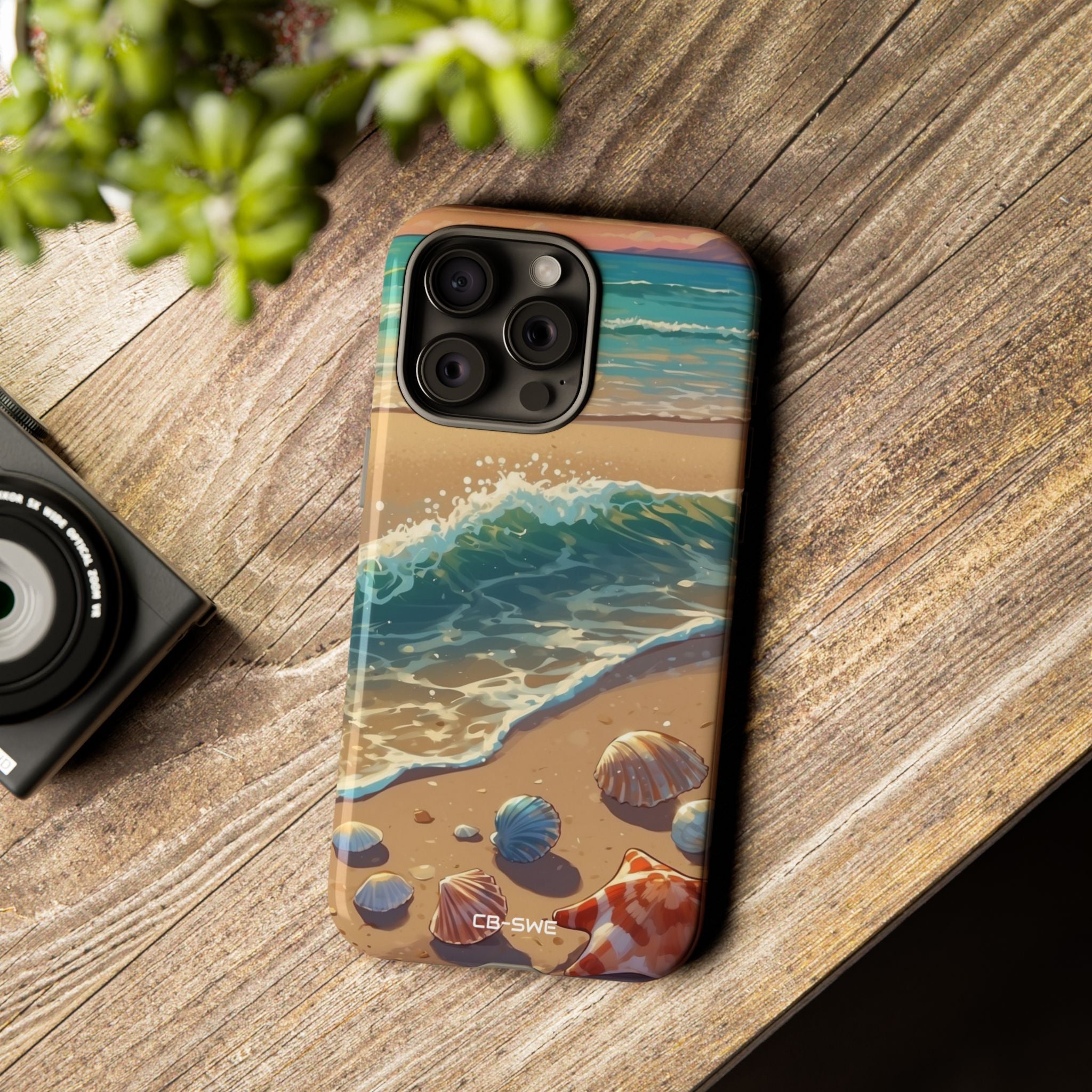 Seashells Kiss Shore - iPhone Case