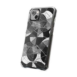 Geometric Elegance - Phone Case for iPhone (Clear Impact - Magnetic)