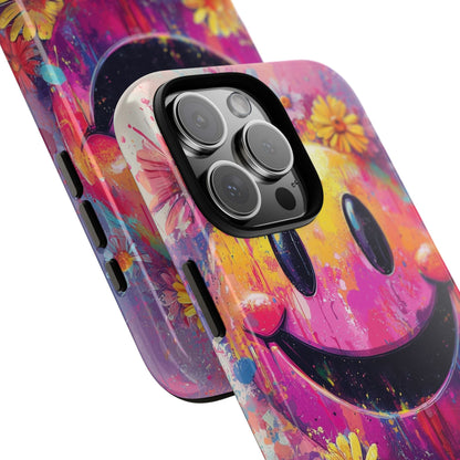Smiley Bloom iPhone 16 Pro Max Case - Tough