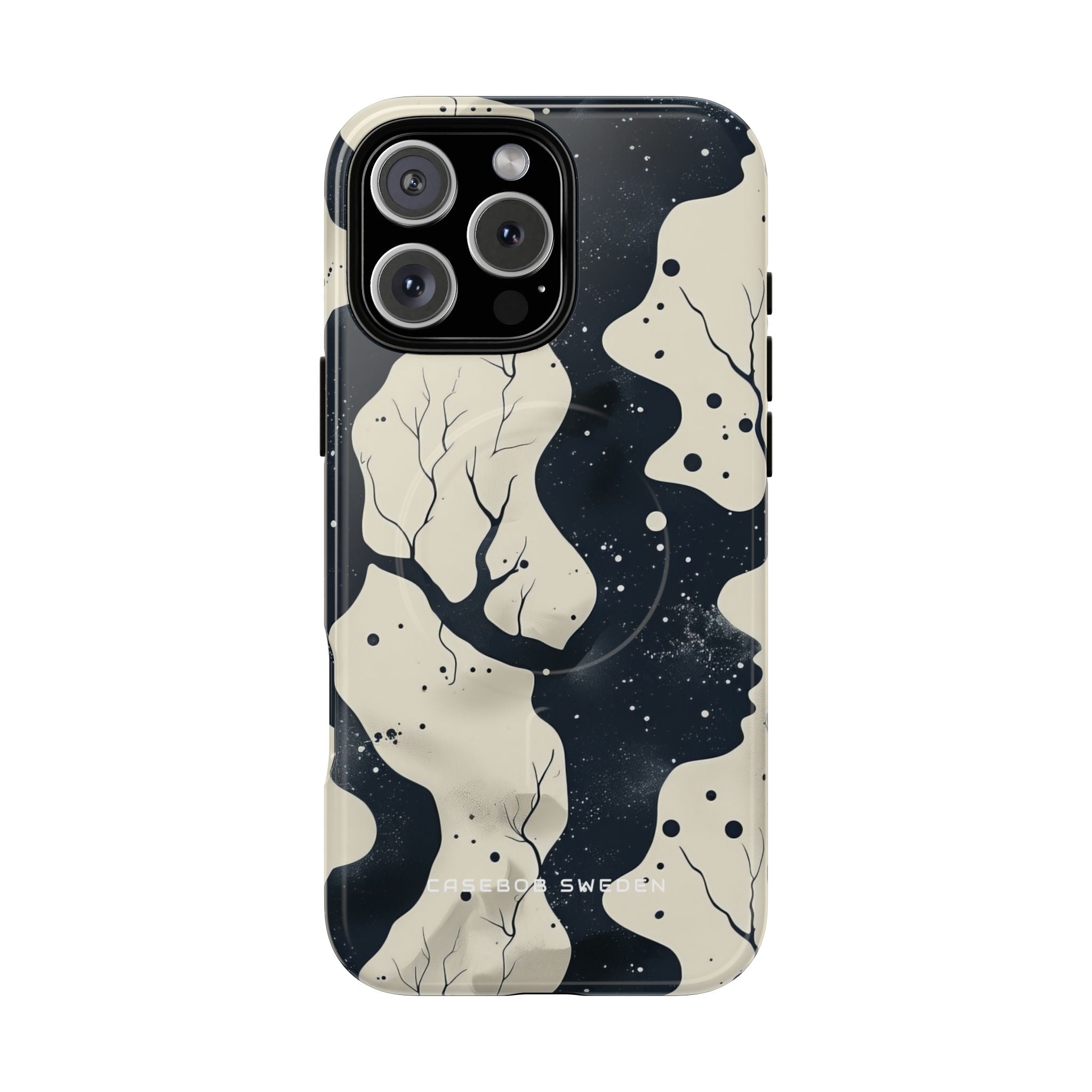 Organic Fluid Silhouettes with Cosmic Depth iPhone 16  Tough+ Phone Case