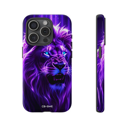 Neon Lion Majesty - iPhone Case