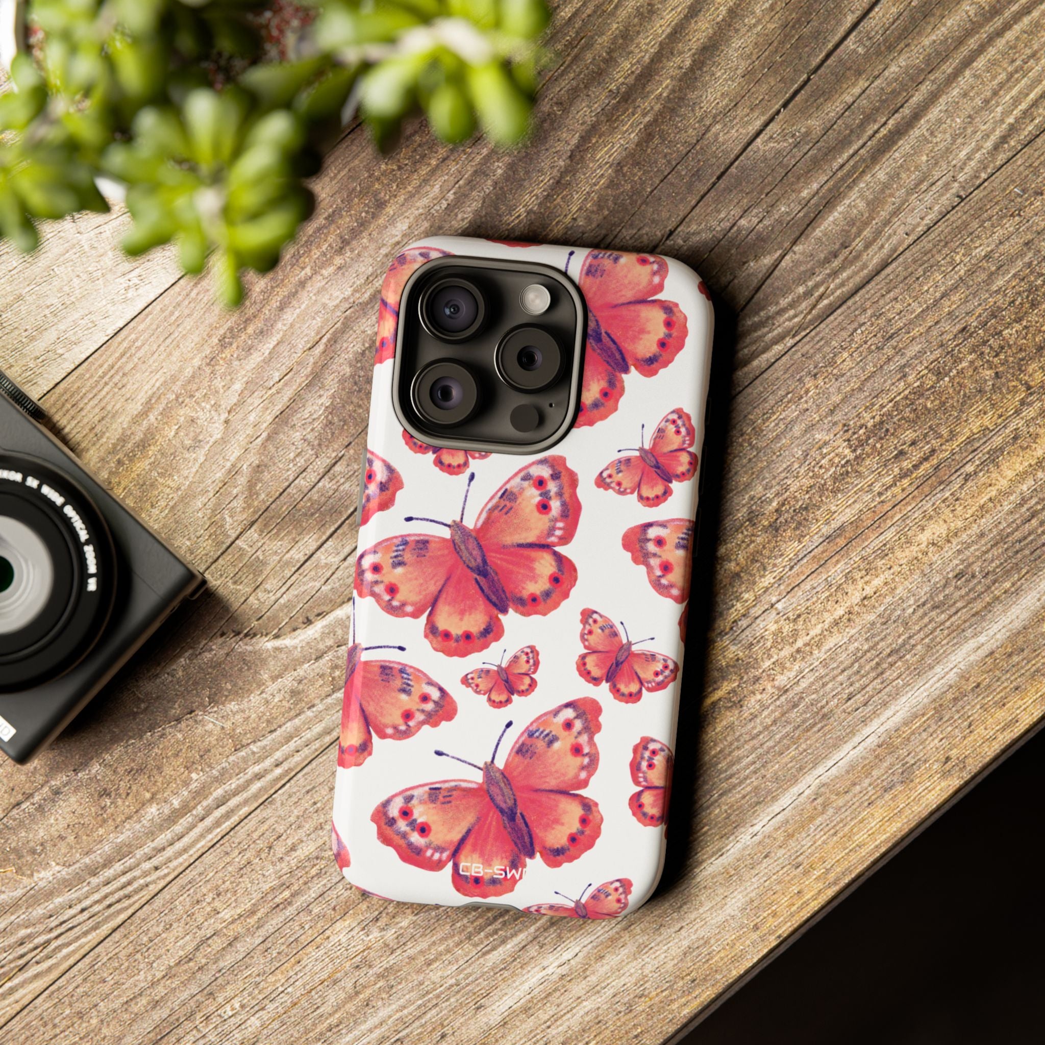 Vibrant Butterfly Dance - iPhone Case