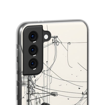 Urban Solitude Sketch | Flexible Phone Case for Samsung Galaxy