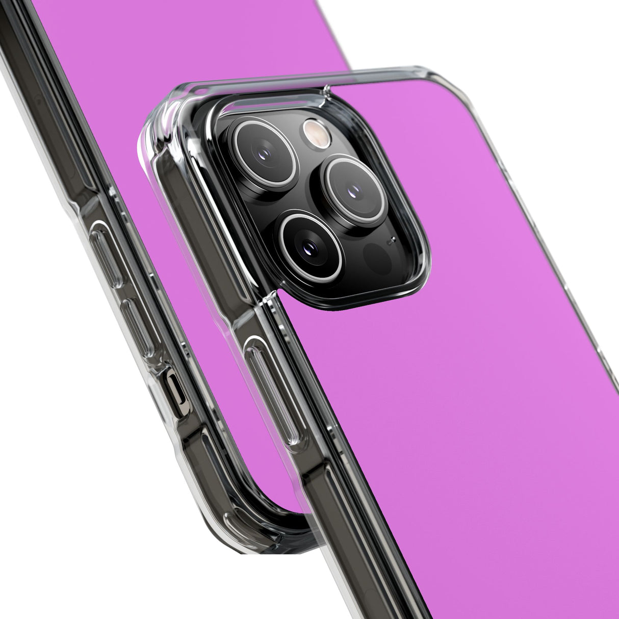 Violett | Handyhülle für iPhone (Clear Impact Case - Magnetisch) 