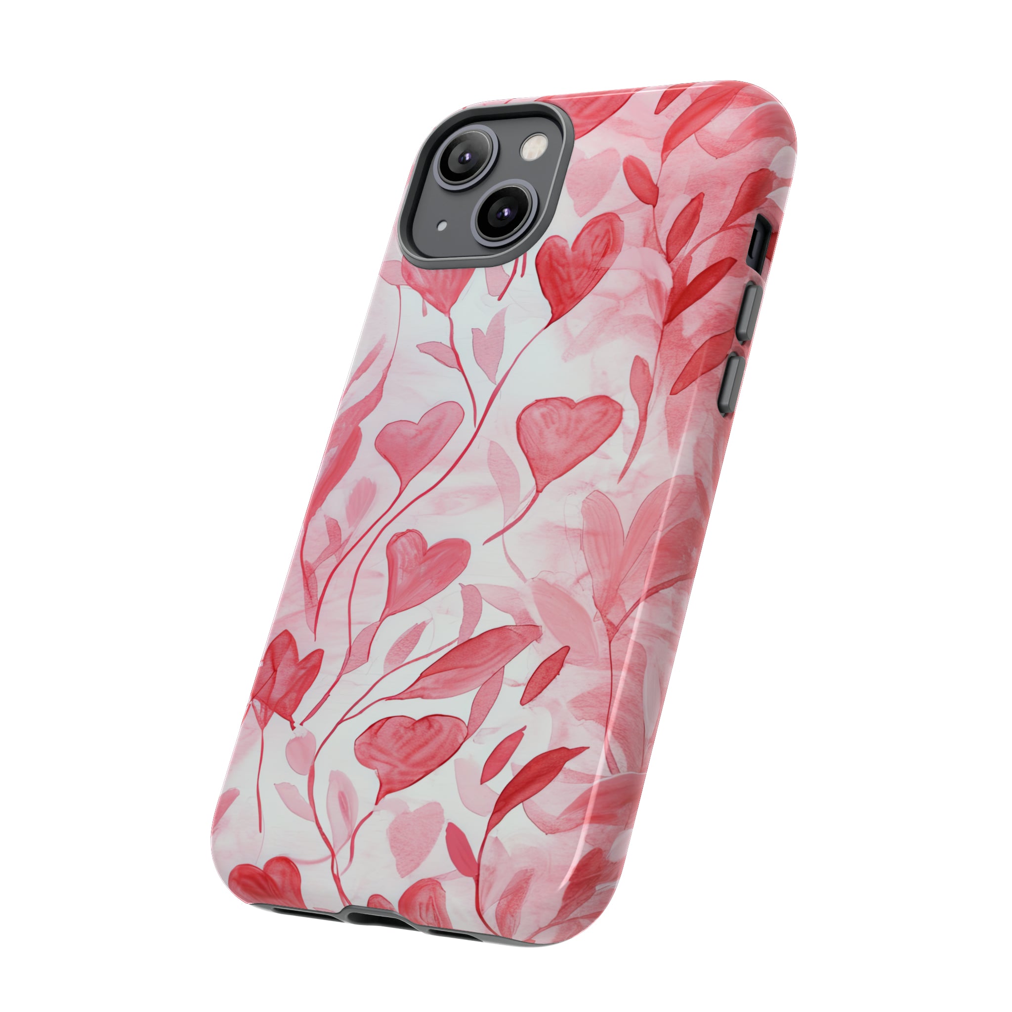 Cupid's Intertwined Hearts - Protective Phone Case