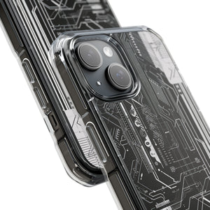 Circuitry Aesthetics - Handyhülle für iPhone (Clear Impact - Magnetisch) 