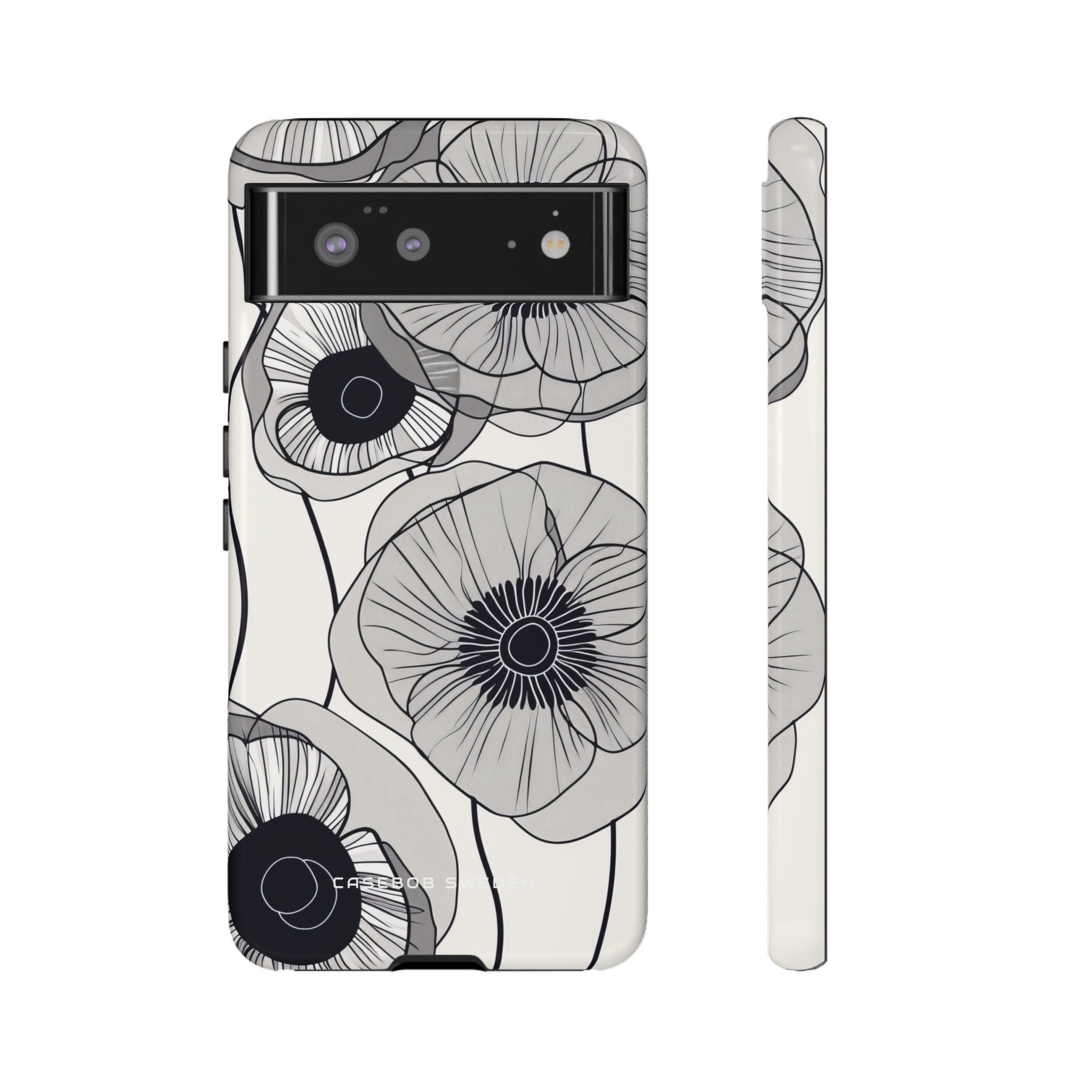 Modern Minimalist Flowers Google Pixel 6 - Tough Phone Case