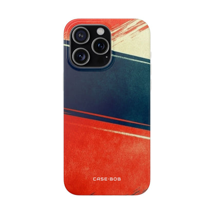 Blue Diagonal Motion iPhone 15 Pro Max Case - Soft