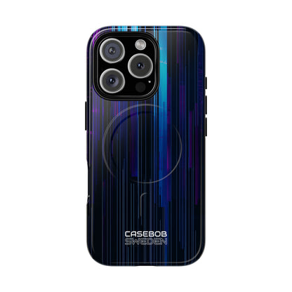 Neon Glitch Stripes iPhone 16 - Tough+