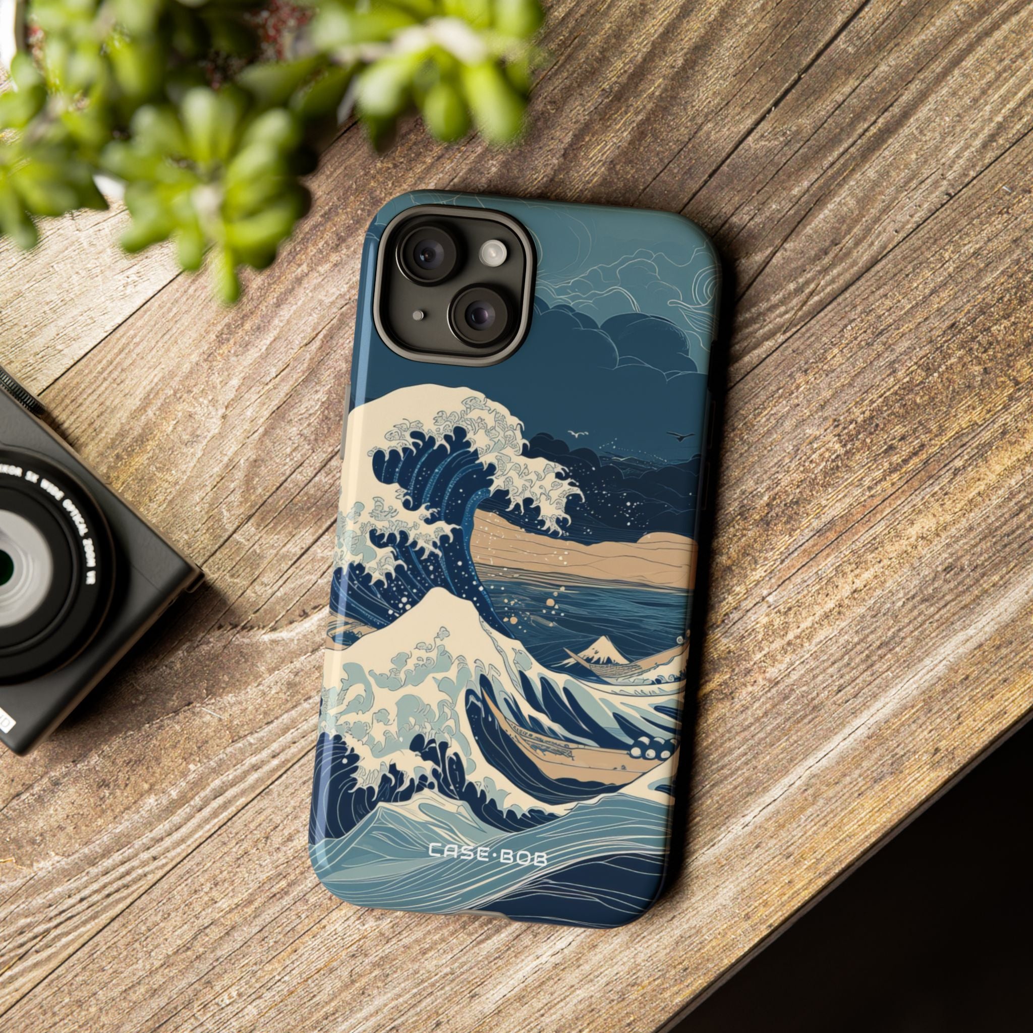 Cresting Blue Wave iPhone 15 Plus Case - Tough