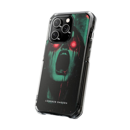 Haunting Glow of Gothic Eyes iPhone 14 - Clear Impact Phone Case