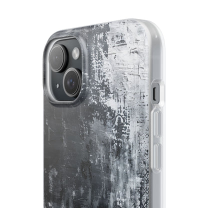 Textured Blackscape iPhone 15 Plus Case - Soft
