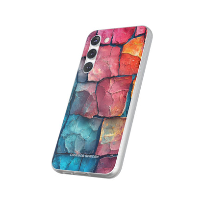 Cracked Earth Mosaic - Flexi Samsung S23 Phone Case