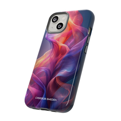 Violet Orange Flow - Tough iPhone 14 Phone Case