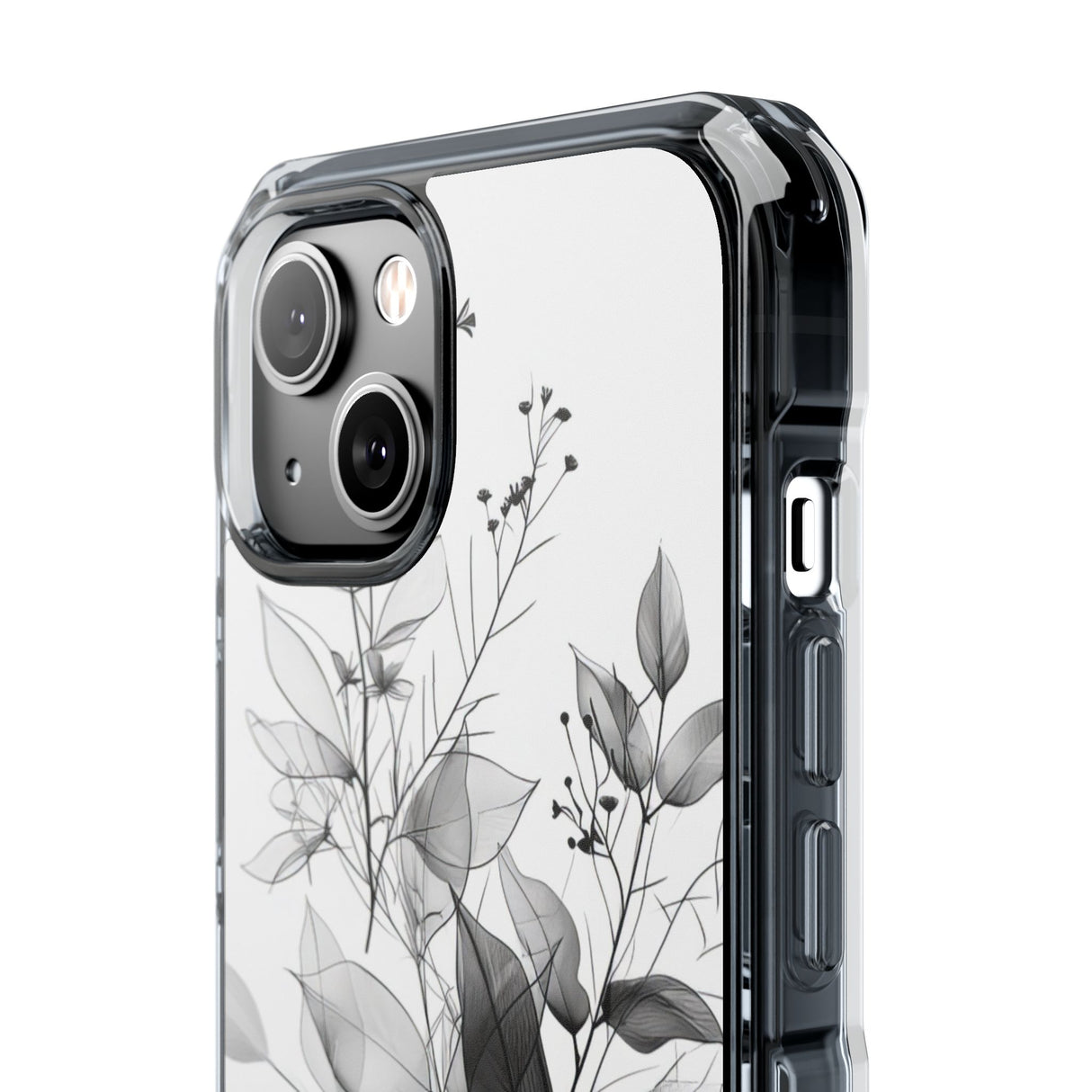 Ethereal Monochrome - Phone Case for iPhone (Clear Impact - Magnetic)